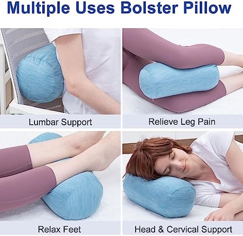 1 MIDDLE ONE Round Cylinder Bolster Pillow - Image 3