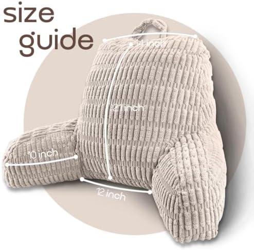 Reading Pillows for Bed Back Rest Pillow for Sitting up - Image 4