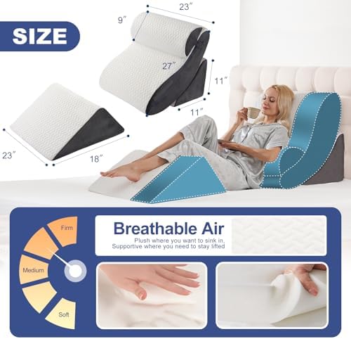 4PCS Orthopedic Bed Wedge Pillow Set - Image 2