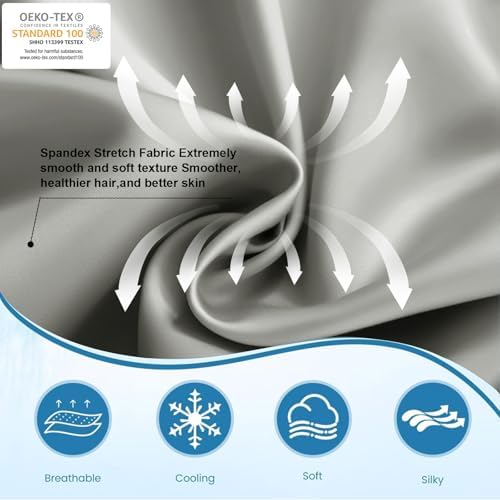 Cooling Pillow Cases Set of 2, King Size Cool Pillowcases - Image 4