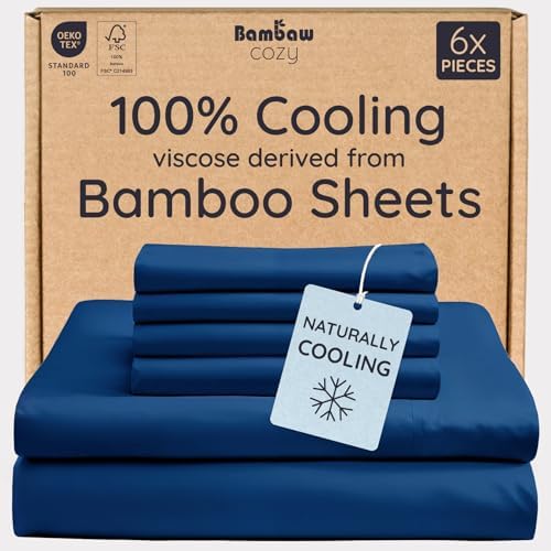 Bambaw Queen Sheet Set 6pcs – 100% Viscose Derived from Bamboo Bed Sheets Queen by Bambaw