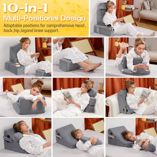 MOON PINE Reading Pillow for Adults, Memory Foam Backrest - Image 7