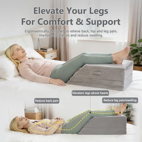 4 Heights Leg Elevation Pillow Blood Circulation, L 29" - Image 6