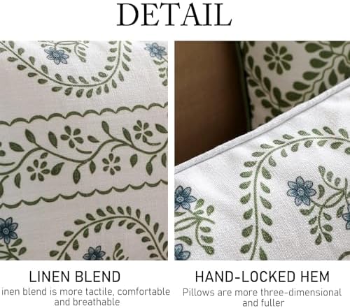 ISAENNE Designer Linen Throw Pillow Cover - Image 6