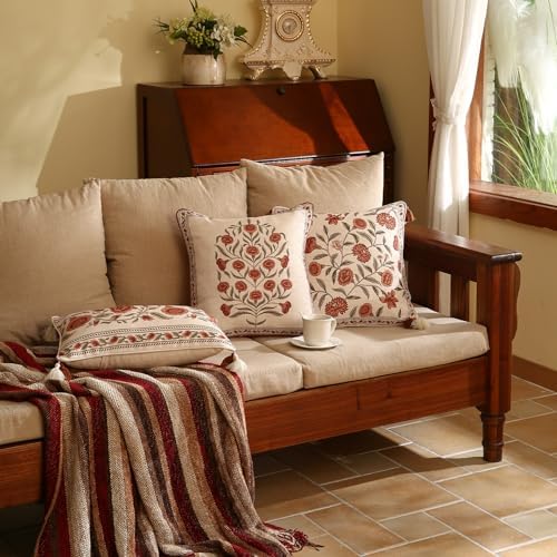 ISAENNE Designer Vintage French Linen Throw Pillow Cover - Image 3
