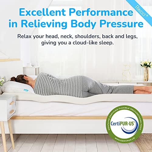 RECCI 2 Inch TwinXL Memory Foam Mattress Topper, College Dorm - Image 2