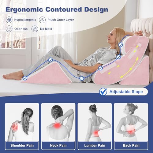 WSOFRLAC 4PC Geriatric Wedge Pillow System - Image 3