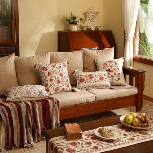 ISAENNE Designer Vintage French Linen Throw Pillow Cover - Image 3