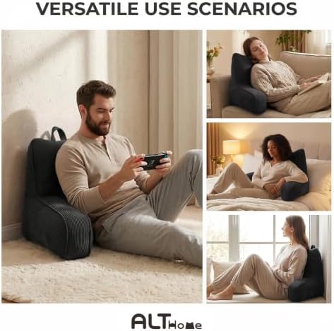 Patented Design Corduroy Bed Rest Pillow - Image 5