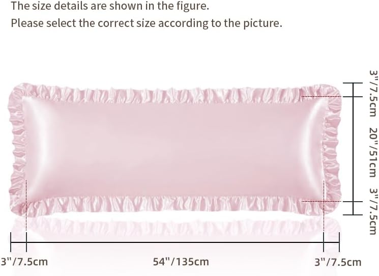 Blush Pink Satin Pillowcases Body Pillow - Image 5