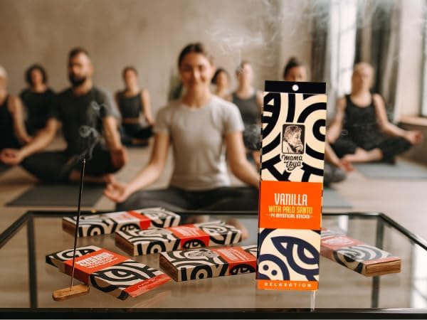 Vanilla with Palo Santo Incense Sticks (14 Mystical Sticks) Relaxation –Comforting, Purifying & Handcrafted Natural Aroma