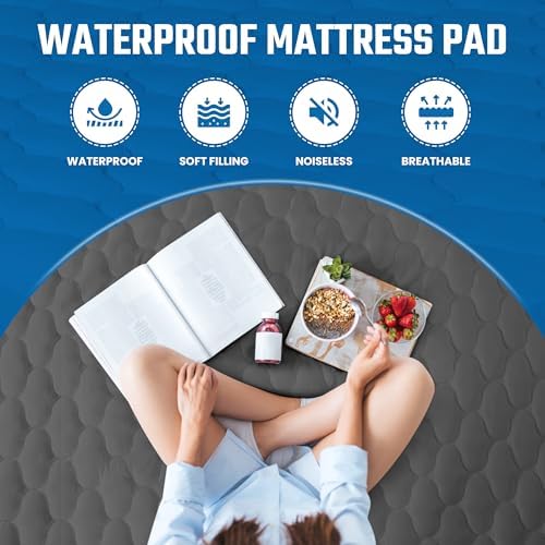 Utopia Bedding Waterproof Mattress Protector, King Mattress Pad, Noiseless - Image 5