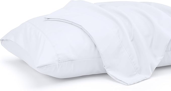 Pillow Covers by Utopia Bedding - Queen Size 2-Pack – Soft Brushed Microfiber – Perfect for Hospitals, Hotels, Guest Rooms – Oeko-TEX Certified, 20x30 Inches (White)