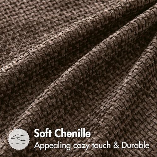 MIULEE Decorative Couch Throw Pillow Covers 16x16 Inch Dark Brown 2 Pack - Image 5