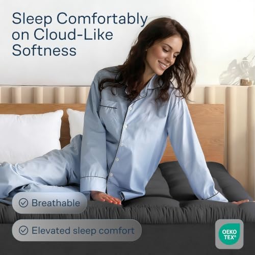 Niagara Sleep Solution 100% Cotton Top Twin Size Mattress Pad, Pillow Top - Image 2