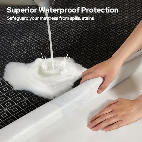 BEDLORE King Mattress Protector, Waterproof Noiseless Mattress Cover - Image 3