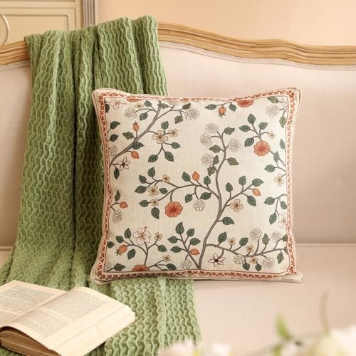 ISAENNE Designer Elegant Linen Throw Pillow Cover - Image 2