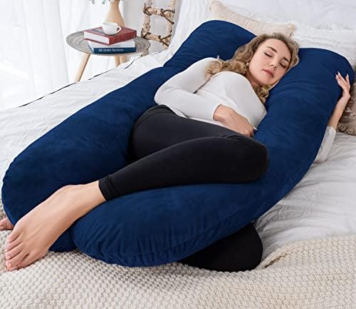 AngQi Pregnancy Body Pillow, U Shaped Full Body Pillow - Image 2