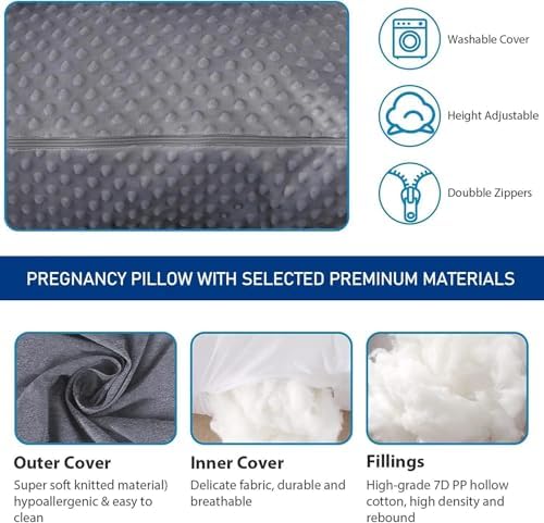 Pregnancy Pillows for Sleeping, U Shaped Full Body Maternity Pillow for - Image 6