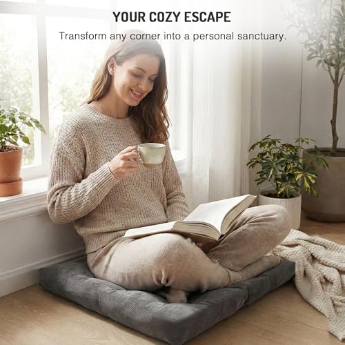 Floor Pillows Set of 4, Large Meditation Cushion - Image 3