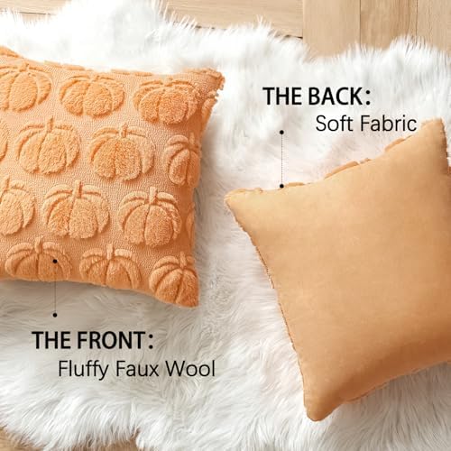 MIULEE Fall Pillow Covers Pumpkin Fall Decor 16x16 Pumpkin - Image 6