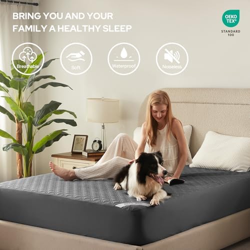 BEDLORE Waterproof Queen Size Mattress Protector, Deep Pocket Fit - Image 3