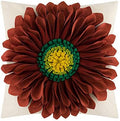 OiseauVoler 3D Sunflower Throw Pillow Covers Decorative Floral Pillowcases by OiseauVoler