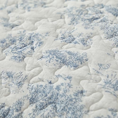 Brandream Quilted Pillow Shams Set of 2 Standard Size Cotton Pillow Cases Toile - Image 5