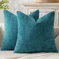 MIULEE Decorative Couch Throw Pillow Covers 18x18 Inch Coastal Teal 2 Pack by MIULEE