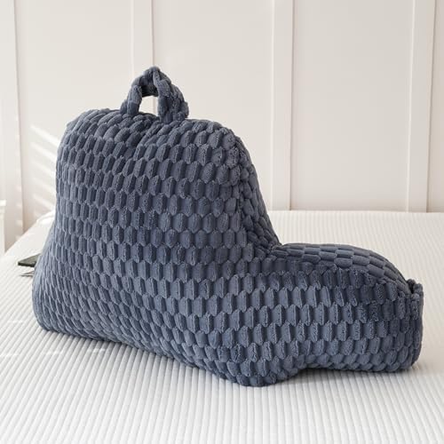 Fluffy Reading Pillow for Sitting in Bed, Large Backrest Bed Pillow - Image 5