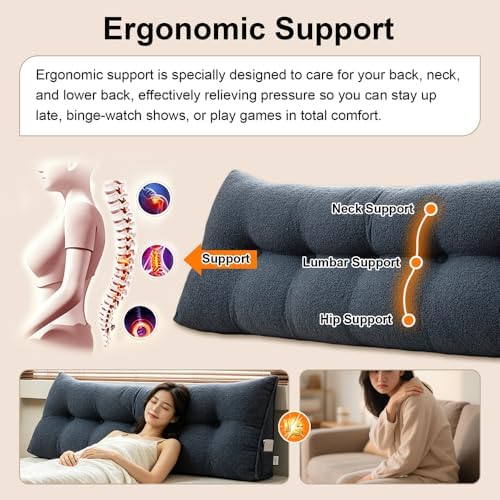 ERWUDEling Headboard Pillow Queen - Image 3