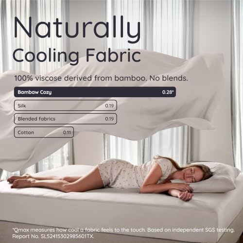 Bambaw 100% Viscose Derived from Bamboo Twin Size Sheets Set – 4-Piece Cooling - Image 4