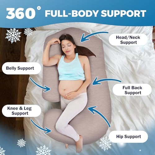 Pregnancy Pillows for Sleeping – 57-Inch Maternity Pillow for Pregnant Women - Image 3