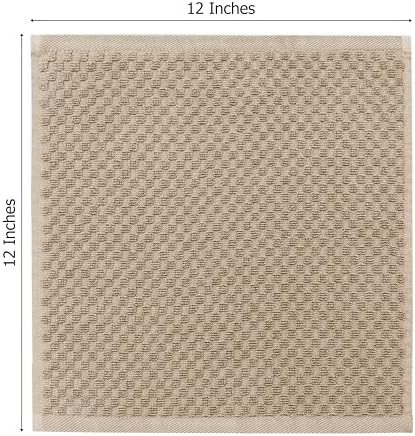COTTON CRAFT Euro Spa Waffle Wash Cloth - Set of 12 Linen Washcloth - Image 6