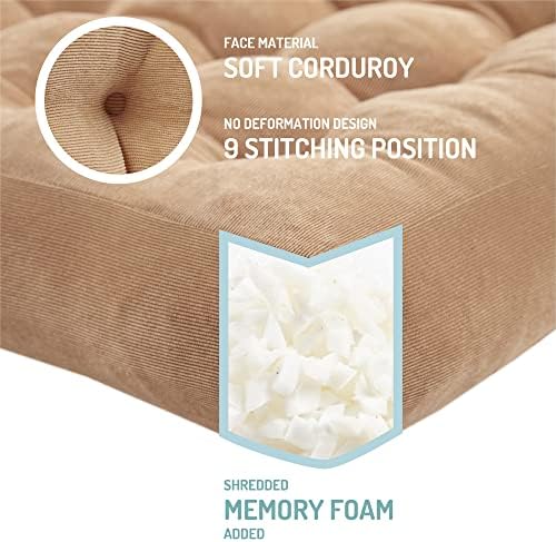 Floor Pillows Set of 2, Large Meditation Cushion - Image 2