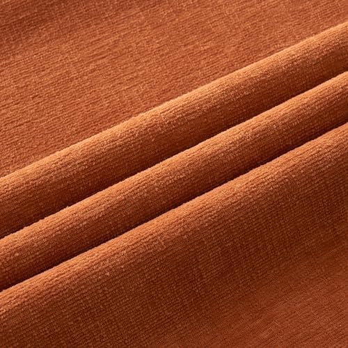 MIULEE Halloween Fall Burnt Orange Chenille Euro Pillow Covers - Image 2