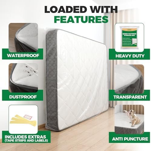 Queen Mattress Bags for Moving & Storage - Image 2