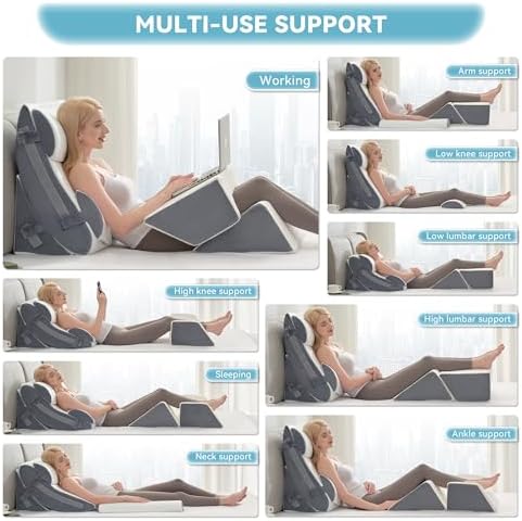 Kingfun 6PCS Orthopedic Bed Wedge Pillow Set - Image 5