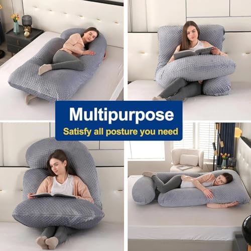 Pregnancy Pillows for Sleeping, U Shaped Full Body Maternity Pillow for - Image 5