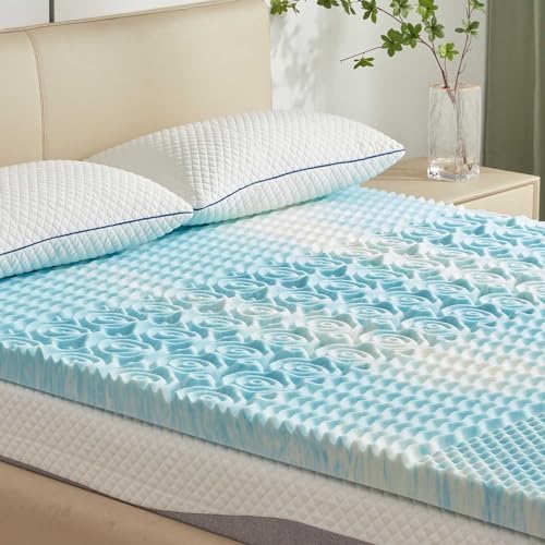 SINWEEK 5-Zone Memory Foam Mattress Topper, 2 Inch Twin by SINWEEK