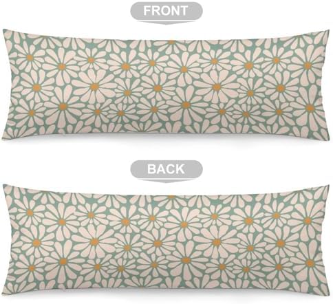 Abstract Daisy Flower Body Pillow Cover Pillowcase - Image 3