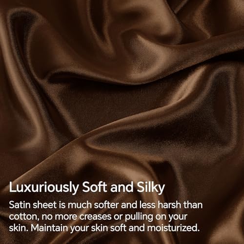 BEDELITE Satin Sheets Twin Size Bed Set, 3 Pieces - Image 3