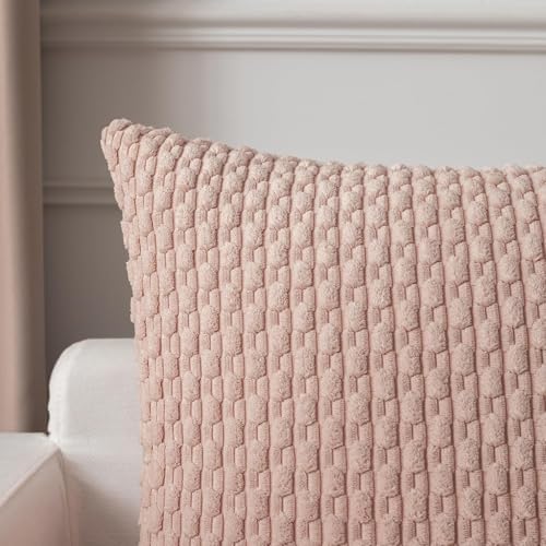 Kevin Textile Soft Corduroy 20"x54" Body Pillow Cover 1 Pack, Light Pink - Image 3
