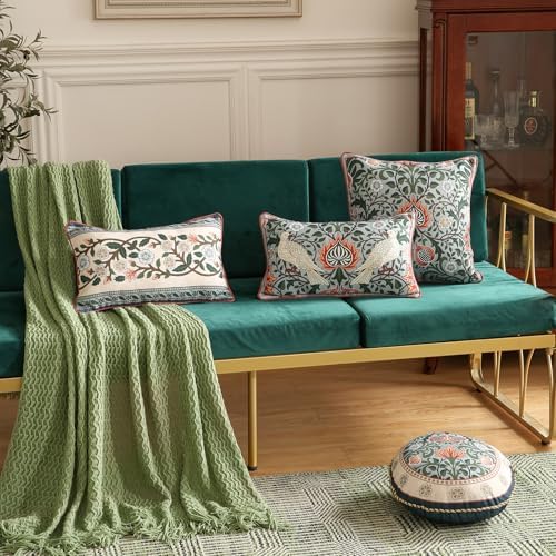ISAENNE Vintage Linen Throw Pillow Cover - Image 3