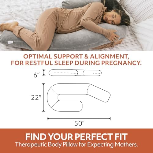 MedCline J-Shaped Therapeutic Full Length Body Pillow - Image 6