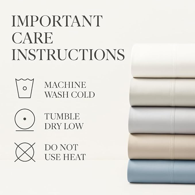 Hyde Lane Luxury 1000 Thread Count 100% Cotton Sheets | Very Soft & Thick - Fits Upto 20" Mattress | Sateen Weave Bed Sheets 18" Deep Pocket- 4 PC Sheet Set (White, Top Split King)