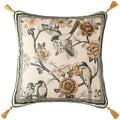 ISAENNE Vintage Elegant Linen Square Throw Pillow Cover by Isaennehomedecoration