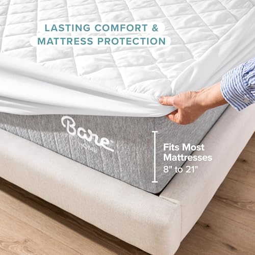 Bare Home Quilted Fitted Mattress Pad - Image 5