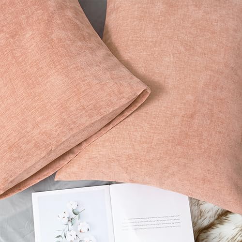 CaliTime Decorative Standard Throw Pillow Covers 26 X 20 Inches Dusty Pink - Image 6