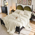 SONORO KATE 100% French Linen Twin Size Sheets Set, Natural Flax Bedding by SONOROKATE